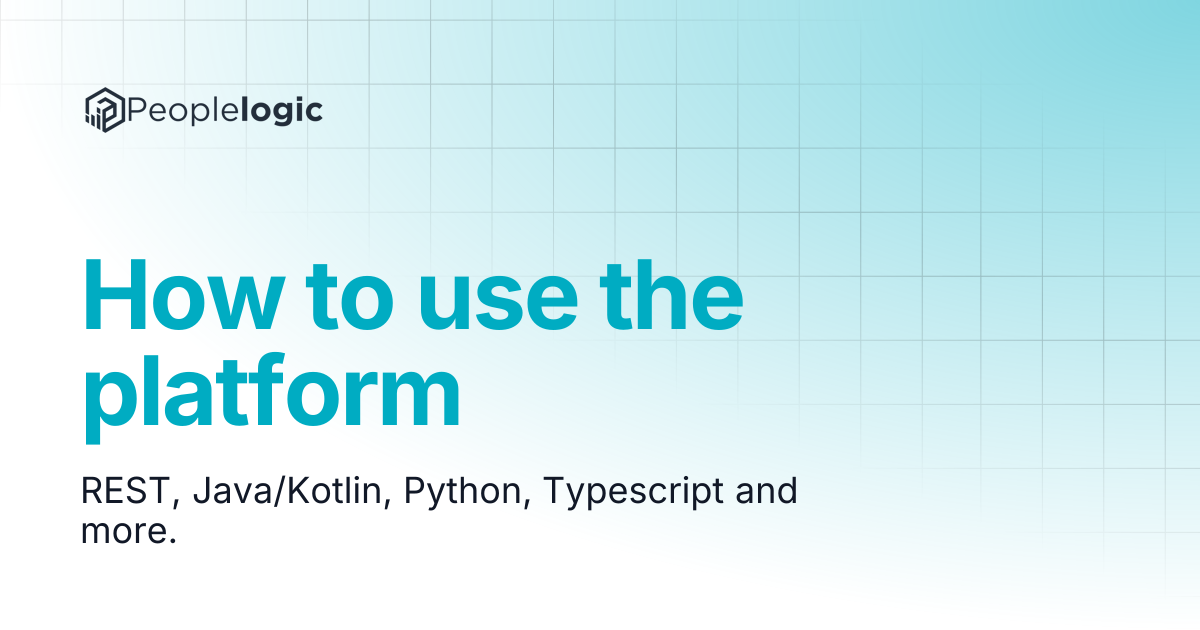 How to use the platform | Peoplelogic